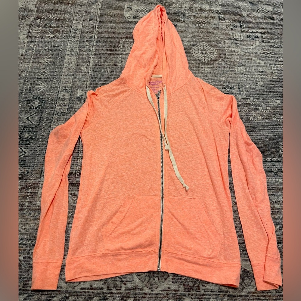 American Eagle outfitters peach zipper hoodie